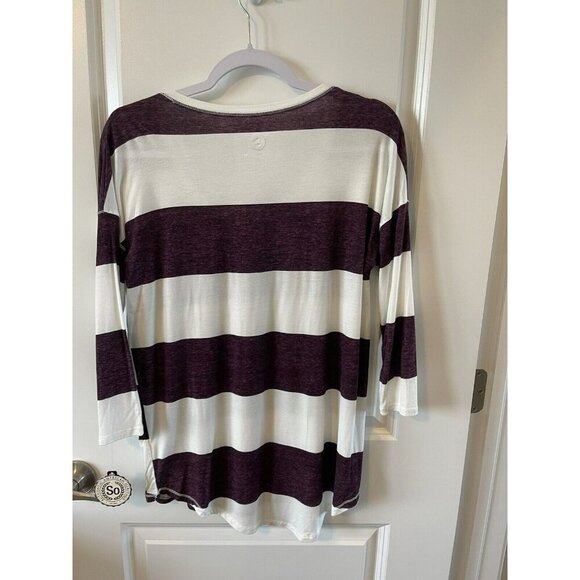 Bulk Lot of 4 womens S Long Sleeve Casual TShirts 3 stripe 1 solid white 1 NWT - Picture 3 of 14